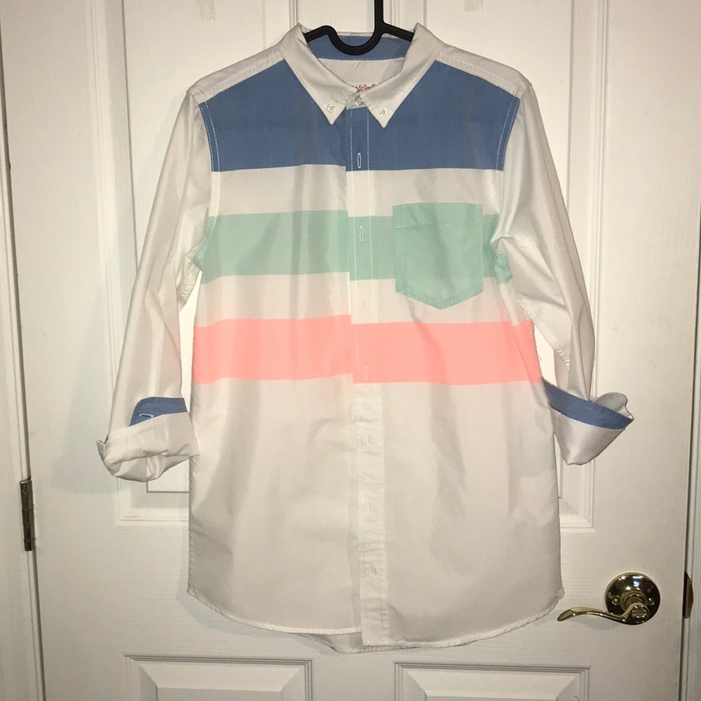 Boys Long Sleeve Button Down